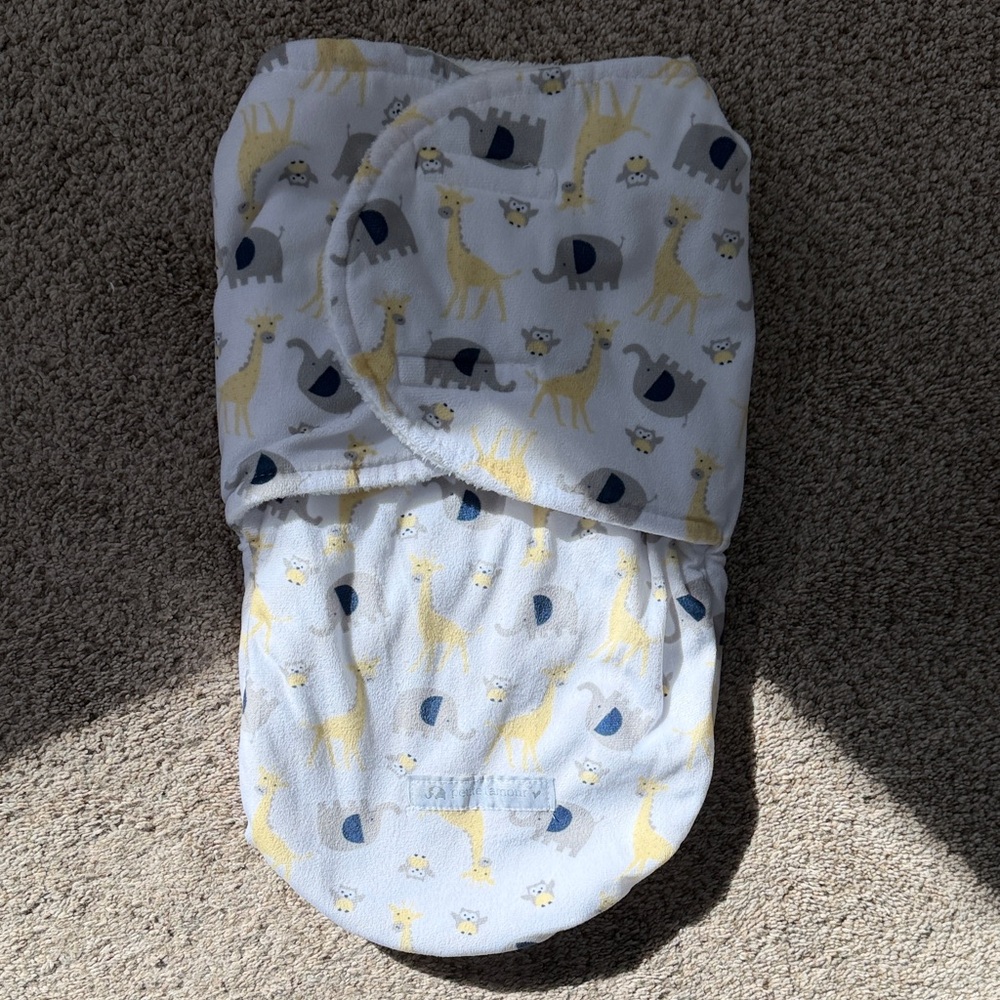 Petite L’amour— Animal Print Baby Swaddle Blanket